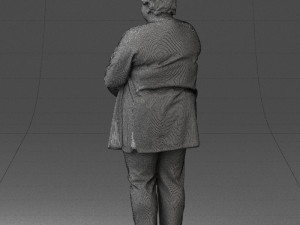 plump lady colorful dress 0501 3d print ready 3D-printmodel