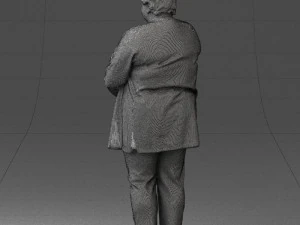 plump lady colorful dress 0501 3d print ready 3D Print Model