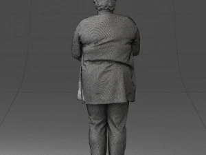 plump lady colorful dress 0501 3d print ready 3D Print Model