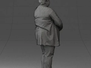 plump lady colorful dress 0501 3d print ready 3D Print Model