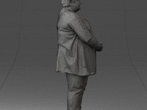 plump lady colorful dress 0501 3d print ready 3D-printmodel