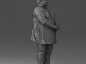plump lady colorful dress 0501 3d print ready 3D Print Model