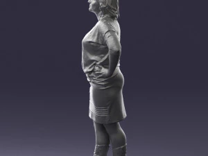 blonde green suit 0500 3D Model