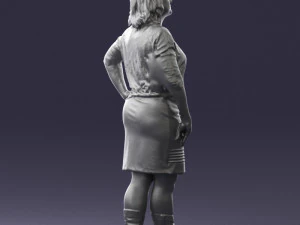 blonde green suit 0500 3D Model