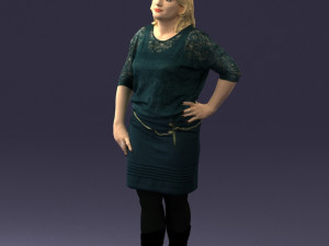 blonde green suit 0500 3d print ready 3D Print Model