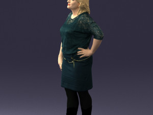 blonde green suit 0500 3d print ready 3D Print Model
