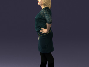 blonde green suit 0500 3d print ready 3D Print Model