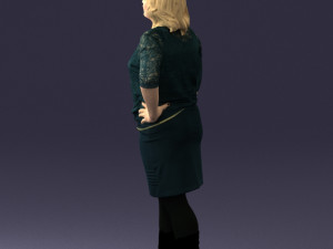 blonde green suit 0500 3d print ready 3D Print Model