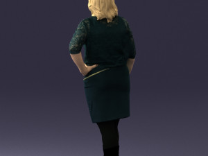 blonde green suit 0500 3d print ready 3D Print Model