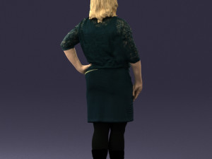 blonde green suit 0500 3d print ready 3D Print Model