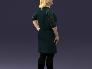blonde green suit 0500 3d print ready 3D Print Model