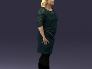 blonde green suit 0500 3d print ready 3D Print Model