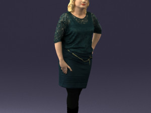 blonde green suit 0500 3d print ready 3D Print Model