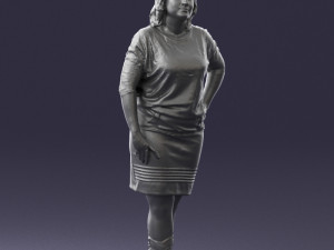 blonde green suit 0500 3d print ready 3D Print Model