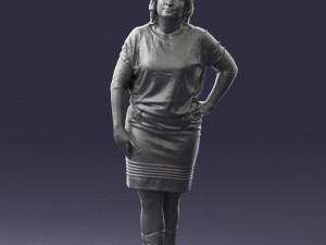 blonde green suit 0500 3d print ready 3D Print Model