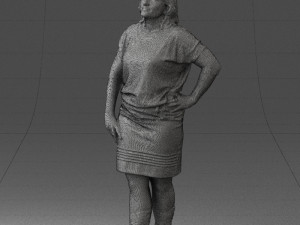 blonde green suit 0500 3d print ready 3D Print Model