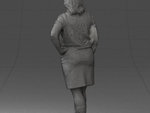 blonde green suit 0500 3d print ready 3D Print Model
