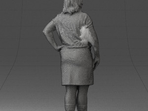 blonde green suit 0500 3d print ready 3D Print Model