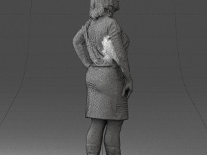 blonde green suit 0500 3d print ready 3D Print Model