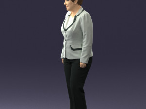 lady pant suit 0499 3D Модель