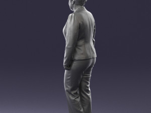 lady pant suit 0499 3D Модель