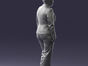 lady pant suit 0499 3D Модель