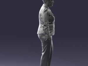 lady pant suit 0499 3D Модель