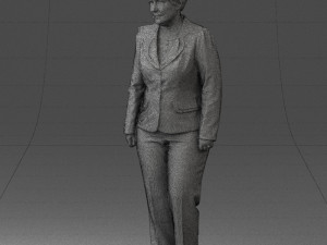 lady pant suit 0499 3D Модель