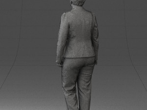 lady pant suit 0499 3D Модель