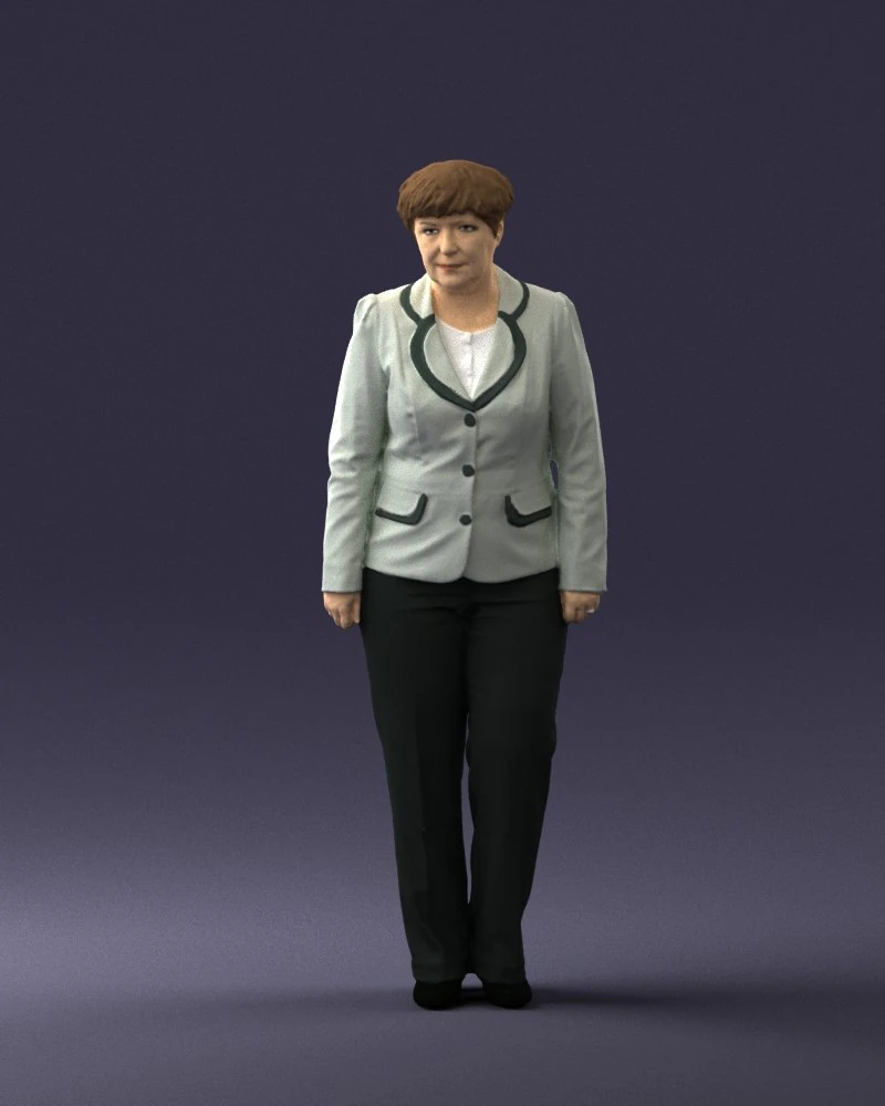 lady pant suit 0499 3d print ready 3D Print Model .c4d .max .obj .3ds .fbx .stl .blend 