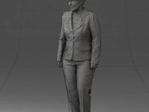 lady pant suit 0499 3d print ready 3D Print Model
