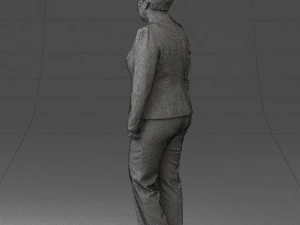 lady pant suit 0499 3d print ready 3D Print Model