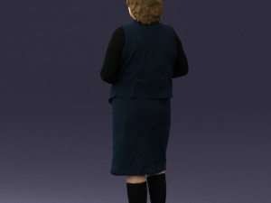 grandmother vest sleeveless jacket 0495 3D Model