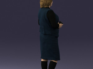 grandmother vest sleeveless jacket 0495 3D Model