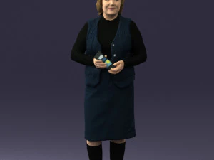 grandmother vest sleeveless jacket0495 3d print ready 3D Print Model