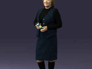 grandmother vest sleeveless jacket0495 3d print ready 3D Print Model