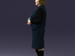 grandmother vest sleeveless jacket0495 3d print ready 3D Print Model