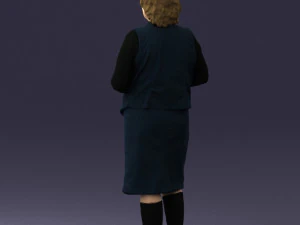 grandmother vest sleeveless jacket0495 3d print ready 3D Print Model