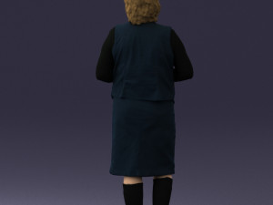 grandmother vest sleeveless jacket0495 3d print ready Modèles 3D en vedette