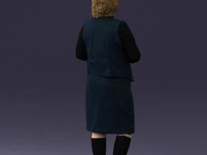 grandmother vest sleeveless jacket0495 3d print ready 3D Print Model