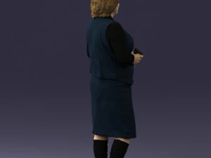 grandmother vest sleeveless jacket0495 3d print ready 3D Print Model