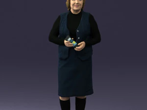 grandmother vest sleeveless jacket0495 3d print ready 3D Print Model