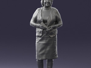 grandmother vest sleeveless jacket0495 3d print ready Modèles 3D en vedette