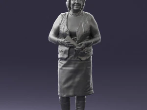 grandmother vest sleeveless jacket0495 3d print ready 3D Print Model