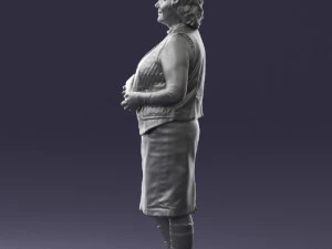grandmother vest sleeveless jacket0495 3d print ready 3D Print Model