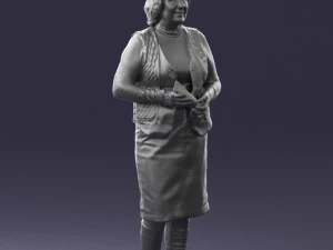 grandmother vest sleeveless jacket0495 3d print ready 3D Print Model