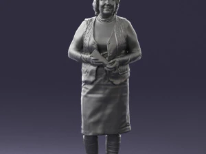 grandmother vest sleeveless jacket0495 3d print ready 3D Print Model