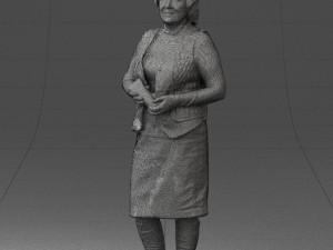 grandmother vest sleeveless jacket0495 3d print ready Modèles 3D en vedette