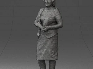 grandmother vest sleeveless jacket0495 3d print ready 3D Print Model