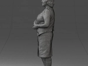 grandmother vest sleeveless jacket0495 3d print ready 3D Print Model